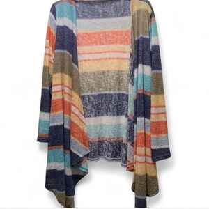 White Birch Colorful Striped Cardigan